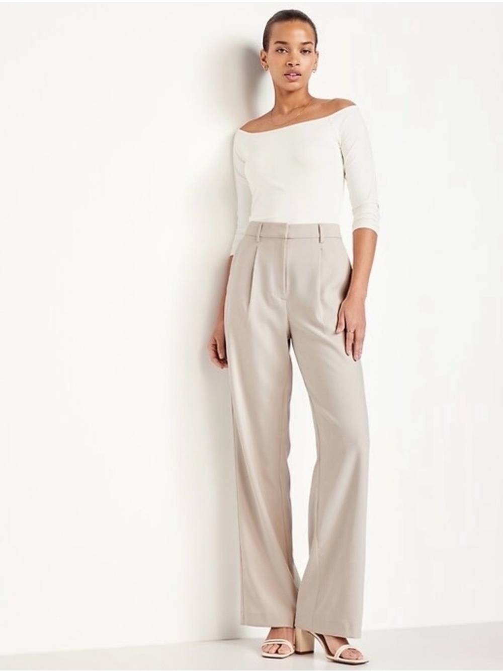 NWT Old Navy Women's High-Waist Wide-Leg Trousers